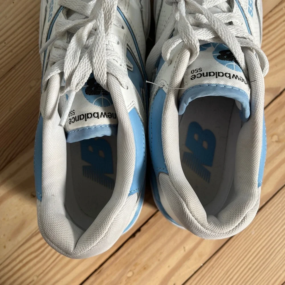 New Balance 550 Women Size 7 Blue Haze White Athletic Retro Sneaker BBW550BC - Picture 8 of 9